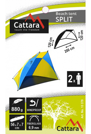 Plážový stan Cattara Split - popis a informace